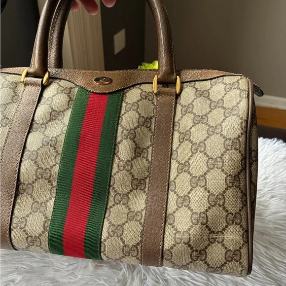 GUCCI Vintage Sherry Line Boston Bag 🤎 - Picture 15 of 16